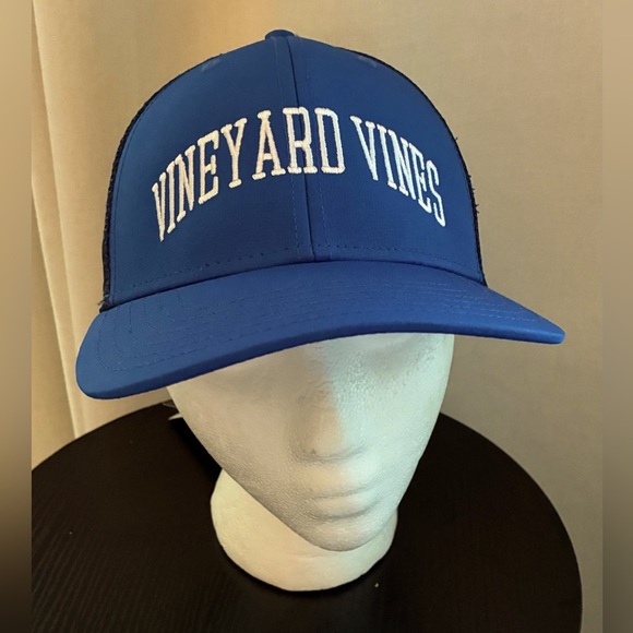 NWT Vineyard Vines Royal Blue Trucker Hat Snap-Back Adjustable; One Size - Picture 1 of 7